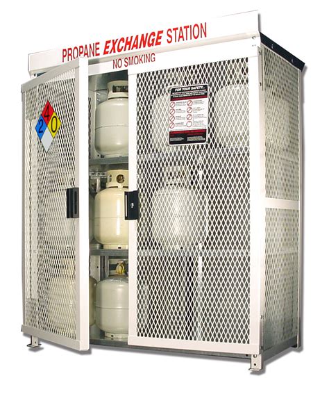 steel 5-lb propane cylinder storage cabinet|propane tank storage cabinets.